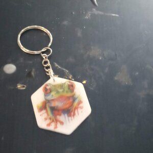 Handmade Frog Keychain